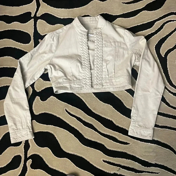 Y2K Crop Blazer - Picture 1 of 7